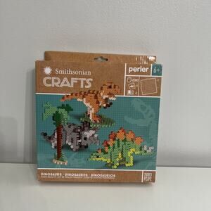 Perler Fuse Bead Activity Kit Smithsonian Crafts 3D Dinosaurs (54347) Ages 6+